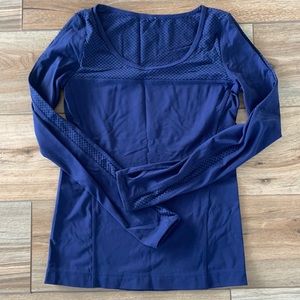 Lorna Jane Navy Active Long Sleeve Top